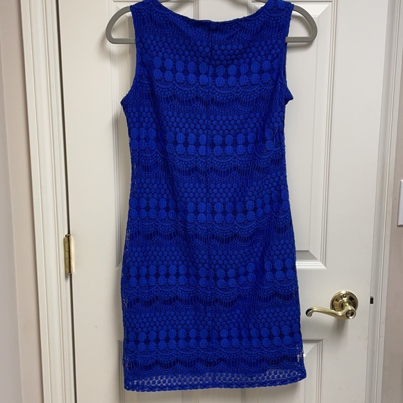 Tiana B. Royal Blue lace shift dress - Picture 4 of 6